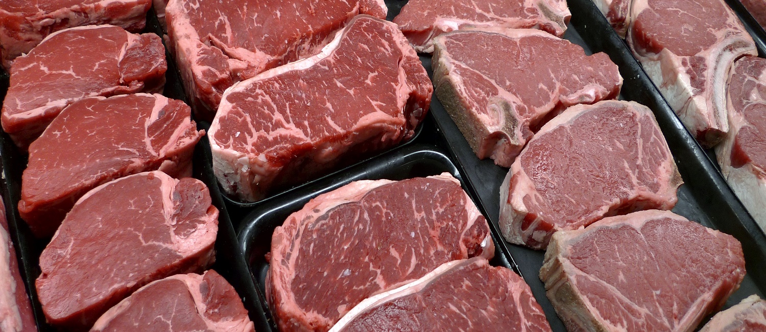 Dietary Guidelines FILE - In this Jan. 18, 2010 file photo, steaks and other beef products are displayed for sale at a grocery store in McLean, Va. Americans may not have to cut back on eggs and salt as much as they once thought. And eating lean meat is still OK. But watch the added sugars _ especially the sugary drinks. The Obama administration's new dietary guidelines, released Jan. 7, 2016, back off the strictest sodium rules included in the last version, while still complaining that Americans consume too much salt. (AP Photo/J. Scott Applewhite, File)